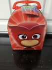 PJ Masks Owlette Arched Tin Lunch Box Carry All Case Back to School Red NEW 