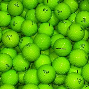 100 Neon Lime Green Vice Mix Used Golf Balls - 5A Grade AAAAA - Free Shipping - Picture 1 of 5