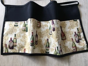 Wine waitress waist Half apron 3 pocket restaurant Janet’s Aprons Handmade - Picture 1 of 3