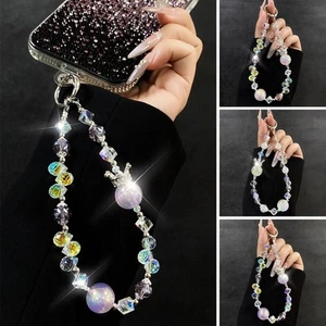 Anti-Lost Mobile Phone Lanyard Strap Hand-beaded Car Keychain Bag Pendant - Photo 1 sur 15