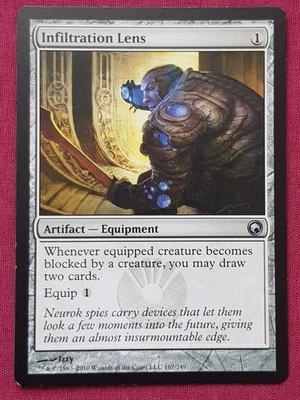 Magic The Gathering SCARS OF MIRRODIN INFILTRATION LENS artifact card MTG - Image 1 of 2