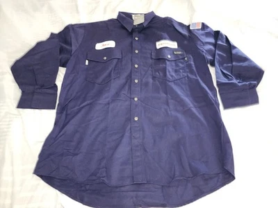 Workrite Westex Indura Fr Flame-Resistant Workwear Men's Shirt Navy-Blue Snap... - Image 1 of 4