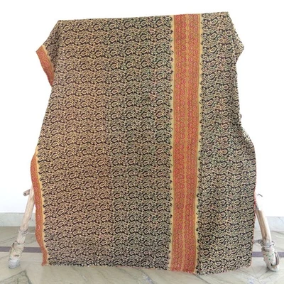 Colcha Kantha tradicional vintage cobertor único boho 1 peça lance Rally Gudari - Imagem 1 de 2