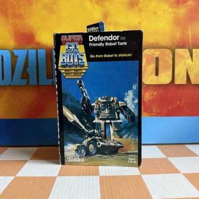 Super GoBots Defendor Friendly Robot Tank Action Figure Tonka 1984 - Image 1 of 4