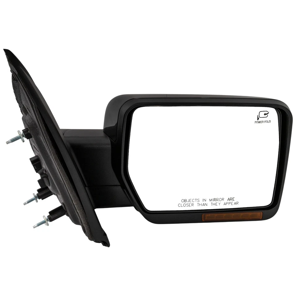 Espejo eléctrico plegable señal térmica memoria charco liso negro derecho derecho diestro para F150 Foto 1 de 1