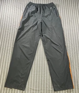 Vintage Nike Track Pants Gray Orange Swoosh Ankle Zip Y2K Gray Tag Men's S - Picture 1 of 4