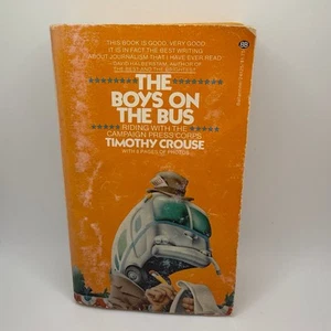 The Boys on the Bus by Timothy Crouse 1974 First Ballantine PB Vintage w/ Photos - Picture 1 of 11