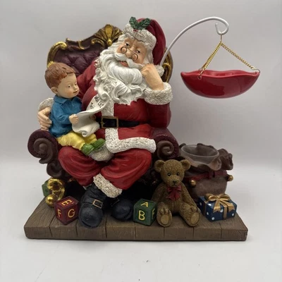 洋基蜡烛圣诞老人带儿童圣诞愿望清单馅饼加热器 — 第 1/4 张图片