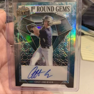 2023 Leaf Metal Baseball Colt Emerson 1st Round Gems 07/08 - Bild 1 von 2
