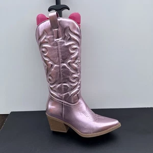 Womens Pink Cowgirl Boots Size Eu 37 Uk 4 - Picture 1 of 6