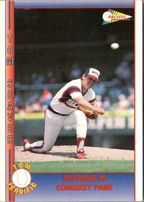 1992 Pacific Seaver Tom Seaver (Pitching in Comiskey Park) #72 Chicago White Sox - Image 1 of 2