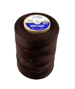 Coats & Clark 100% Cotton Sewing Thread, Chona Brown, 1200 Yards - 1 Count - Picture 1 of 5