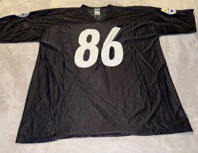Ropa del equipo Hines Ward NFL Pittsburgh Steelers camiseta negra para hombre talla 2XL Foto 1 de 4
