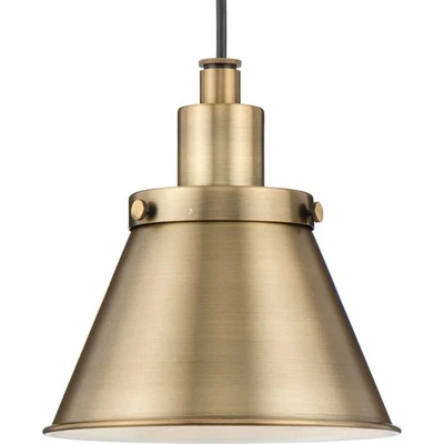 Progress Lighting P500383 Hinton 9"W Mini Pendant - Brass - Image 1 of 4