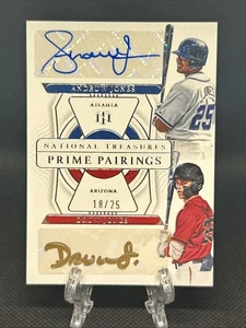 2022 National Treasures Druw Jones Andruw Jones Prime Pairings Dual Auto - Bild 1 von 8