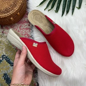 Zapato Zueco Fly Flot Hecho en Italia Rojo Ligero Sin Cordones Malla 39/9 - Imagen 1 de 11