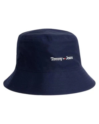 Chapéu Tommy Jeans Boné Balde Unissex Algodão Azul Escuro - Imagem 1 de 2