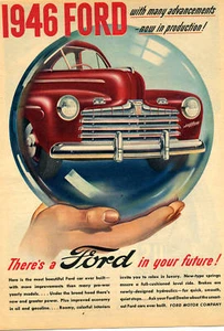 Anuncio impreso 1945 para Ford Super De Luxe Car 1946 - Imagen 1 de 2