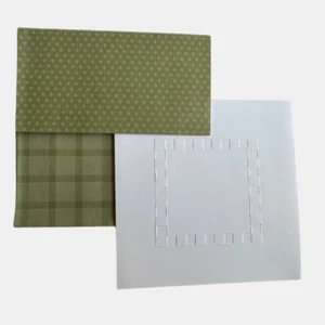 10 Foldover NOTECARDS w/Envelopes Embossing Rubber Stamping Lasting Impressions - Picture 1 of 4