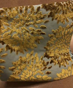 Florence Fiori - Floral Pattern Burnout Velvet Upholstery Fabric by the Yard - Picture 1 of 5
