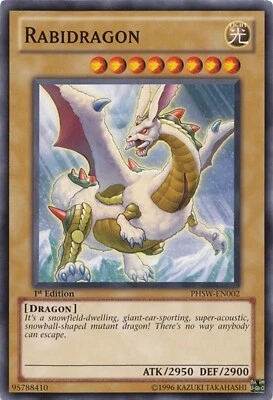 Rabidragon PHSW-EN002 Yu-Gi-Oh Card 1st Edition New - Image 1 of 3