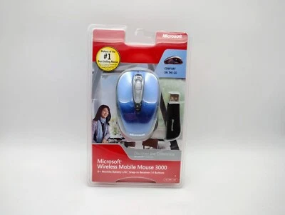 Genuine Sealed OEM Microsoft Wireless Mobile Mouse 3000 PC Mac Tilt Wheel USB - Image 1 of 4