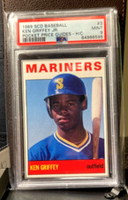 1989 Ken Griffey Jr SCD Baseball Pocket Price Guide Magazine #3 PSA 9
