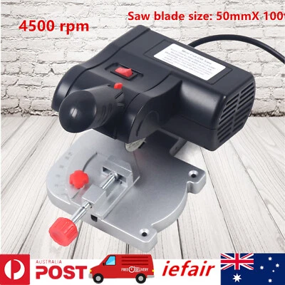 90W Table Top Cut Off Miter Saw For Precision Cytting Metal Wood Frame Molding - image 1 of 4