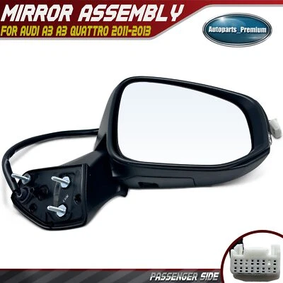 Espejo retrovisor térmico eléctrico imprimado izquierdo conductor para Audi A3 A3 Quattro 2011 2012 2013 Foto 1 de 4