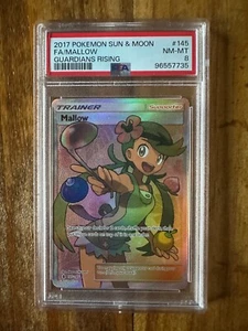 POKEMON TCG - GUARDIANS RISING - MALLOW 145/145 - PSA 8 - Picture 1 of 2