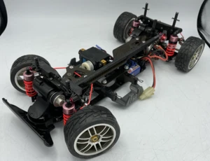 For parts TAMIYA TA03R TA-03R carbon chassis with ESC and motor - Picture 1 of 18