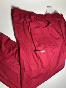 ICU by Barco Scrub Pants NWT Size 5XL Hot Tamale Elastic Waist - Foto 1 di 5