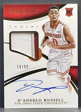 2015 Panini Immaculate D'Angelo Russell RPA AUTOGRAPH Rookie Patch RC Auto #/99