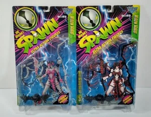McFarlane Toys Spawn 1996 Widow Maker Pink & Red Lot 2 Variants Series 5 SEALED - Picture 1 of 6