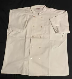 Uncommon threads White Chef coat size 3XL Short Sleeve Chef Jacket - Picture 1 of 3