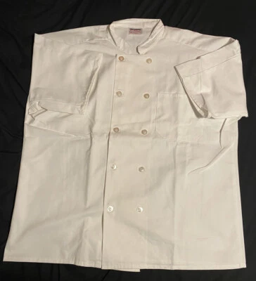 Uncommon threads White Chef coat size 3XL Short Sleeve Chef Jacket - Image 1 of 3