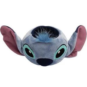 Disneyland Paris Stitch Pencil Pen Pot Desk Tidy Soft Plush Head Disney Lilo & - Foto 1 di 12