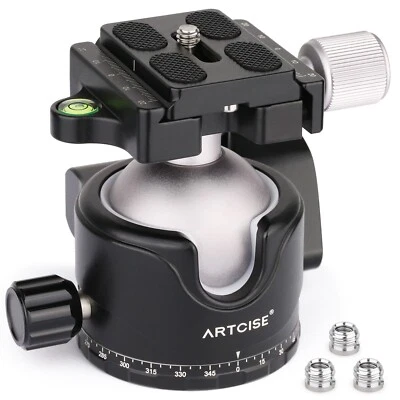 CNC  Tripod Head 46MM Ball Head with Arca Swiss Quick Release Plate for Tripod - Image 1 of 4