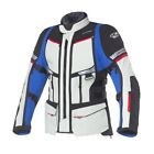 Motorcycle Jacket Woman Clover GTS-5 WP Lady Blue/Grey