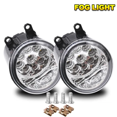 Pair LED Bumper Fog Lights Driving Lamps 6000K For 2010-2012 Toyota Prius Foto 1 de 4