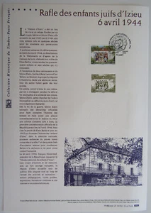 Document Philatélique 1er Jour : 12 2014 - Rafle des enfants Juifs d'Izieu - Picture 1 of 1
