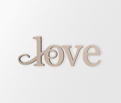 LOVE Wall Decor Word - Cutout, Home Decor, Unfinished • 7.82€