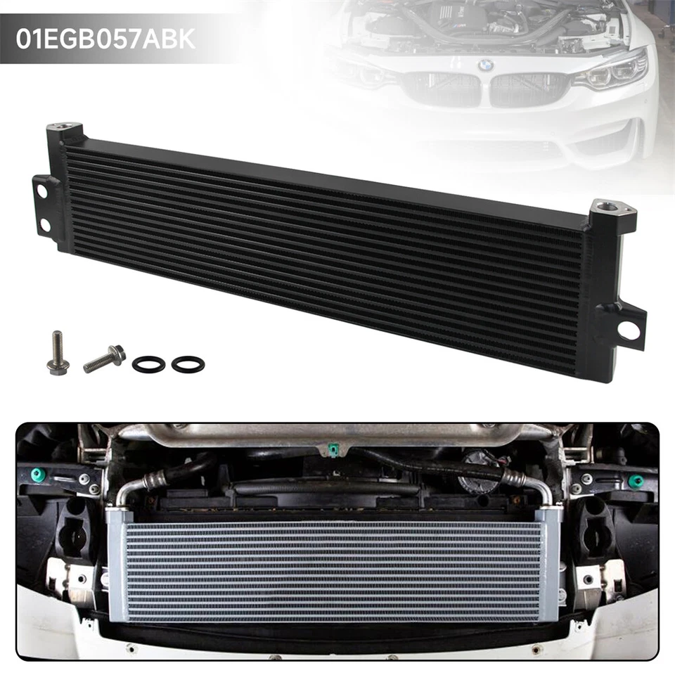 Performance Oil Cooler For BMW M3 M4 M2 S55 F80 F82 F83 F87 F8X 2015-2020 Black - Image 1 of 4