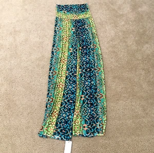 VTG Arrow Up Womens Palazzo Pants Sz S Geometric High Waist Wide Leg NWT - Picture 1 of 10