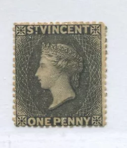 St.Vincent QV 1871 1d mint o.g. hinged - Foto 1 di 1