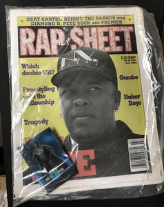 JULY 1993 RAP SHEET magazine (UNREAD) UNOPENED - DR DRE - METEOR MAN pin/comic - Picture 1 of 1
