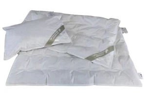 Hofmann SET Kinder Baby Sommer Daunendecke 100x135 cm + Kissen 40x60 100% Daunen - Bild 1 von 6