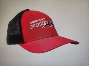 MERCURY OUTBOARDS PARTS "NEW" "PRO XS" MERCURY BLACK & RED * "CAP HAT"  - Picture 1 of 2