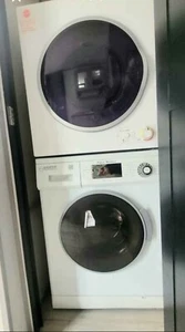 Stackable washer and dryer sett - 15lb, 110V, Equator brand, new condition - Picture 1 of 6