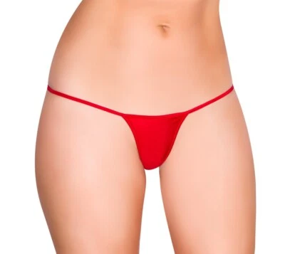 Roma Red Low Cut G-String Bottom O/S 8 10 12 Clubwear Swimwear - Image 1 of 2
